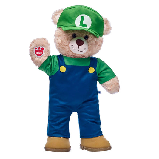 Super Mario Luigi Costume | Build-A-Bear - US 3348