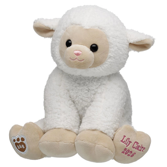 Embroidered Lamb Stuffed Animal Spring Gift Set Easter BAB - US 3356