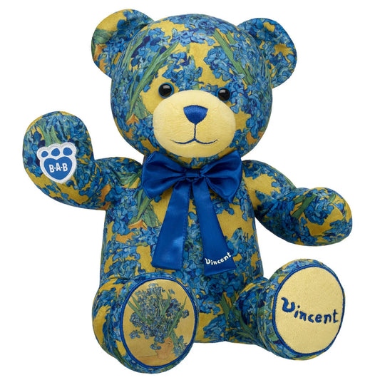 Build-A-Bear x Van Gogh Museum Irises Bear Gift Bow - US 7688