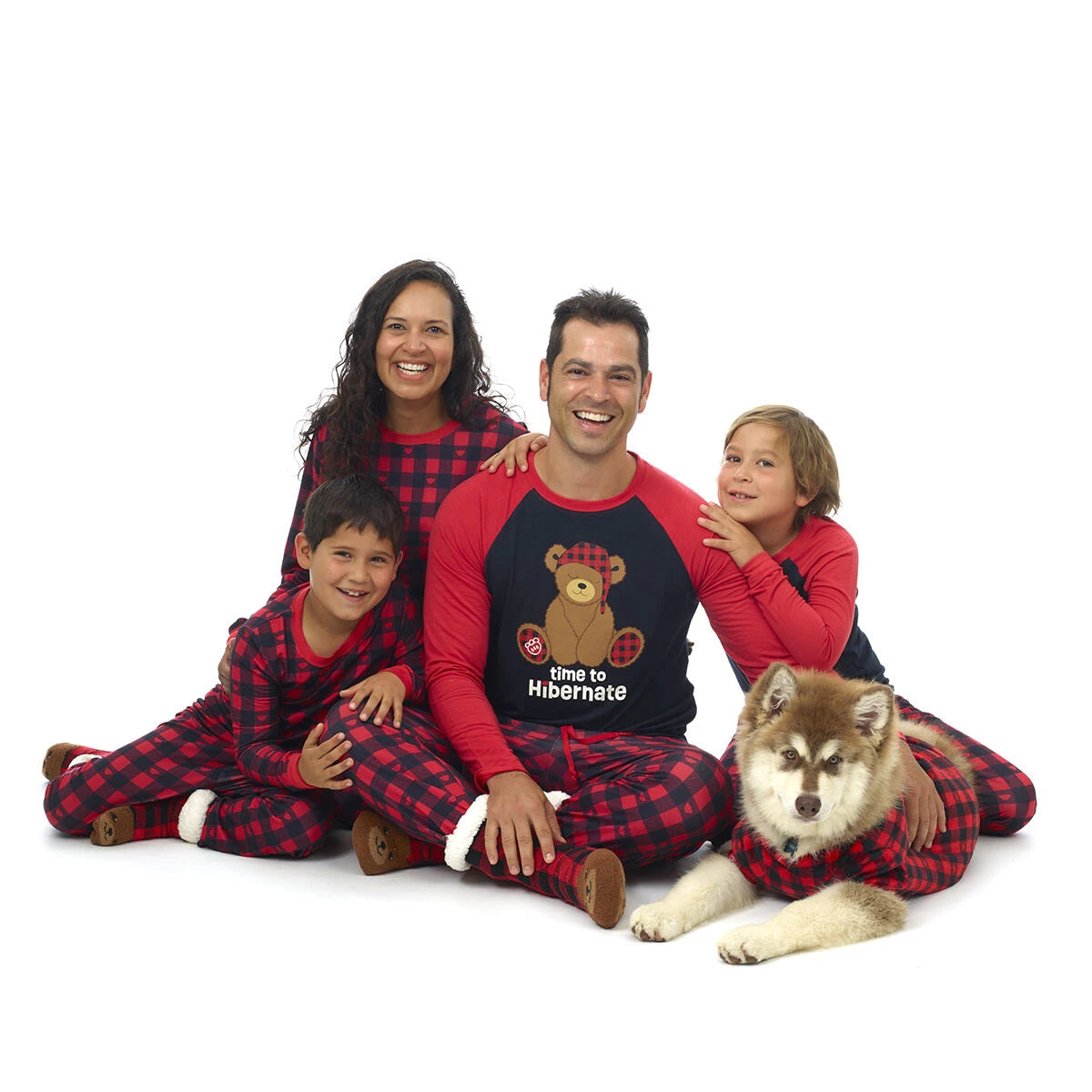 Build-A-Bear Pajama Shop™ Buffalo Check Bear Slipper Socks - Toddler, Youth & Adult - US 5038