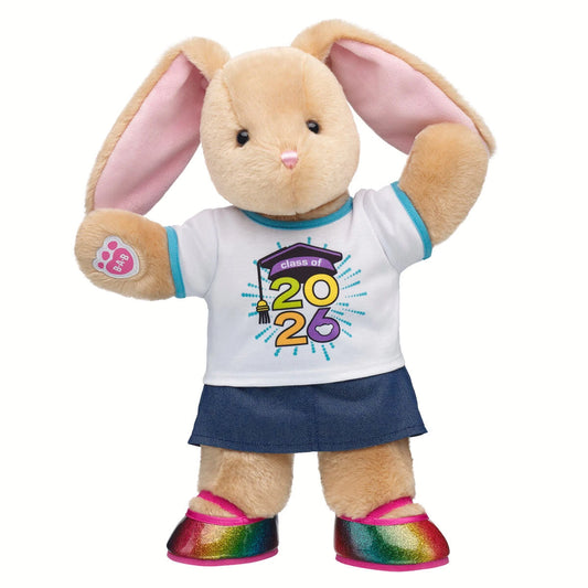 Pawlette Bunny Plush Class of 2026 Graduation Gift Set | Build-A-Bear - US 6509