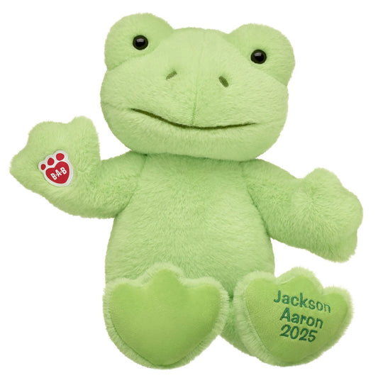 Personalized Embroidered Green Frog Plush Toy | Build-A-Bear® - US 8296