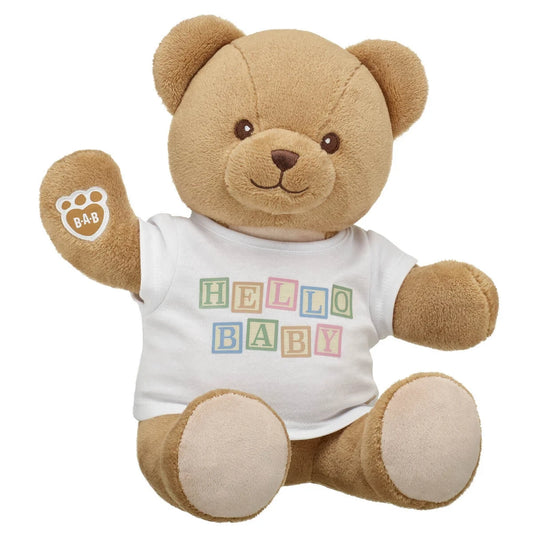 Baby Brown Teddy Bear "Hello Baby" Gift Set | Build-A-Bear® - US 2563