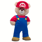 Super Mario Happy Hugs Teddy Bear Mario Gift Set | Build-A-Bear - US 7315