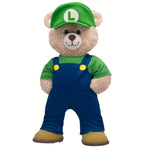 Super Mario Happy Hugs Teddy Bear Luigi Gift Set | Build-A-Bear - US 6479