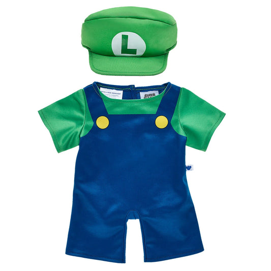 Super Mario Luigi Costume | Build-A-Bear - US 3348