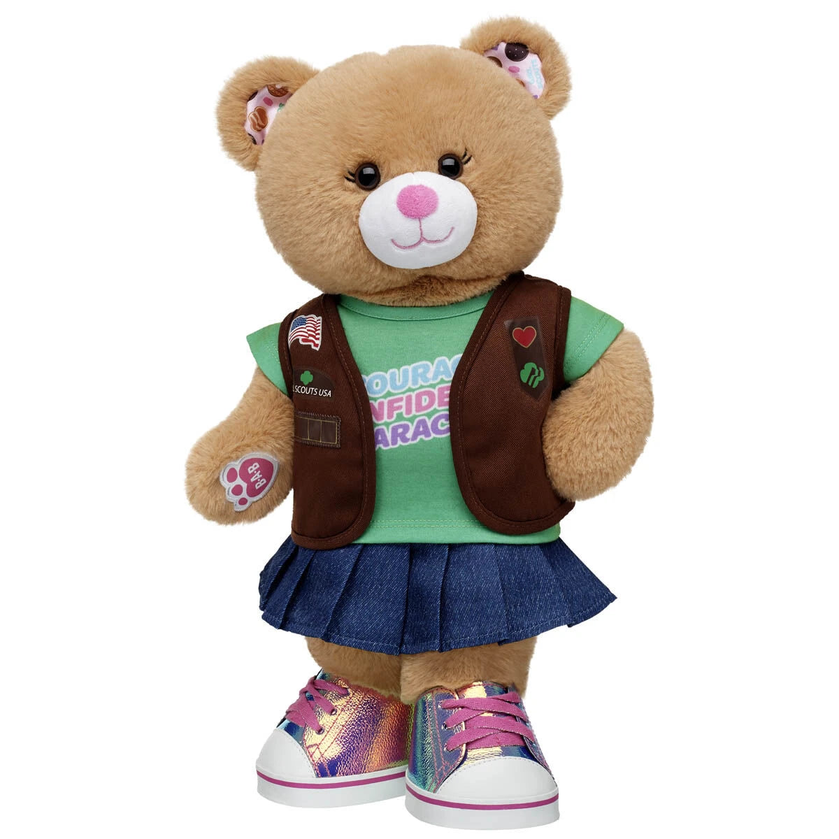 Girl Scout Cookie Teddy Bear Brownie Gift Set | BAB - US 3640