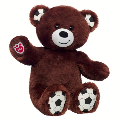 Let's Goal Bear Red Soccer Uniform Gift Set | Build-A-Bear - US 5198