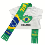Brazil Scarf &amp; T-Shirt Set | Build-A-Bear - US 7969