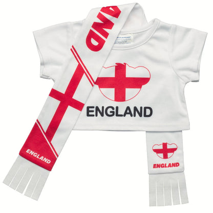 England Scarf &amp; T-Shirt Set | Build-A-Bear - US 8682