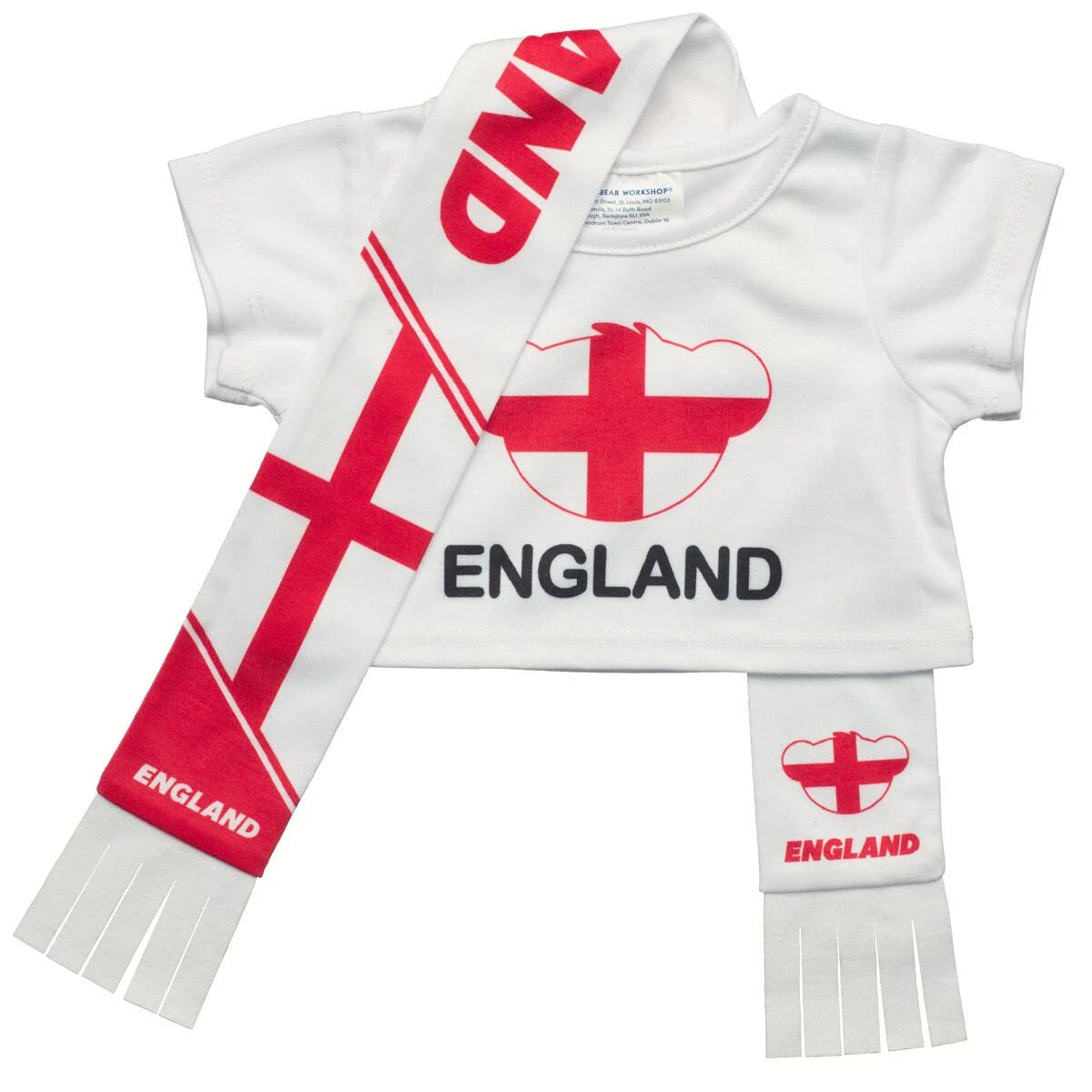 England Scarf &amp; T-Shirt Set | Build-A-Bear - US 7723
