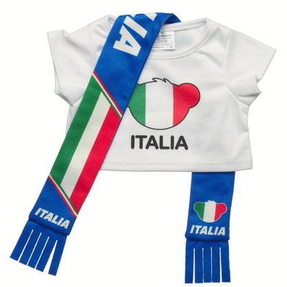 Italy Scarf &amp; T-Shirt Set | Build-A-Bear - US 8771