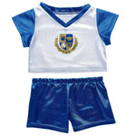 Blue &amp; White Soccer Uniform 2 pc. for Stuffed Animals | Build-A-Bear® - US 9449