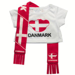 Denmark Scarf &amp; T-Shirt Set | Build-A-Bear - US 6875