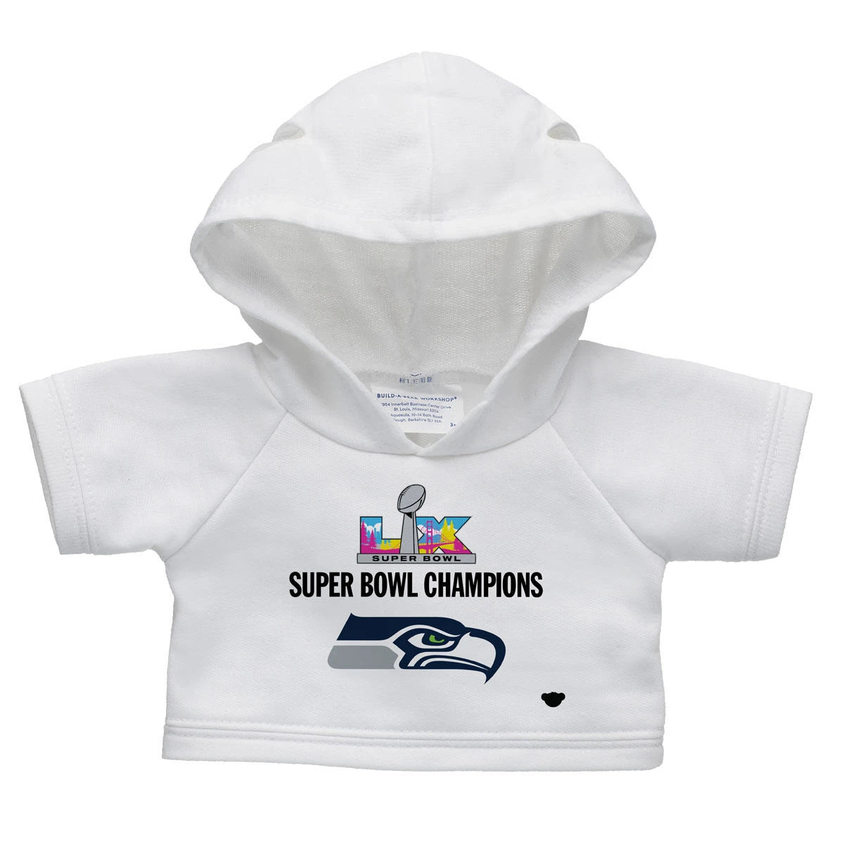 Super Bowl LX Seattle Seahawks Hoodie | Build-A-Bear - US 7937