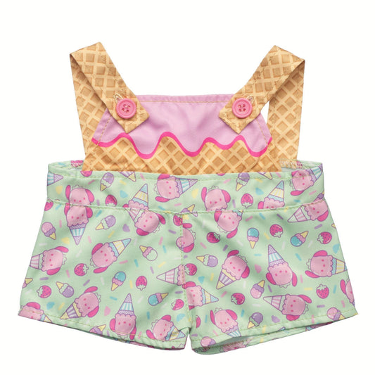 Sanrio Hello Kitty &amp; Friends Strawberry Ice Cream Pochacco Overalls | Build-A-Bear - US 9839