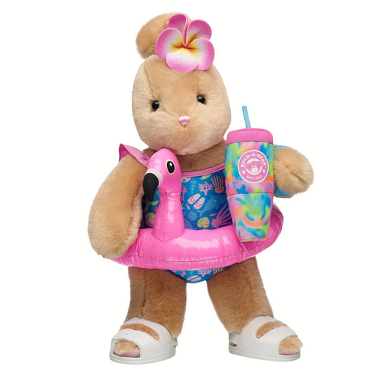 Pawlette Bunny Flamingo Floatie Gift Set | Build-A-Bear - US 7217