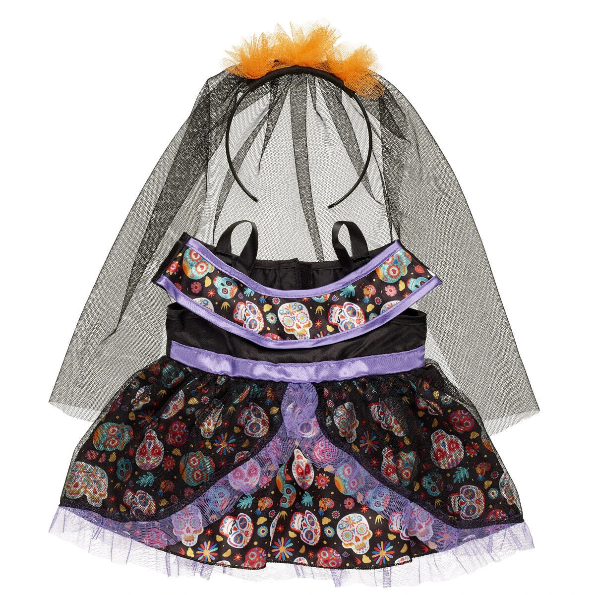 Día de los Muertos Cat Plush Dress Gift Set | Build-A-Bear® - US 7666