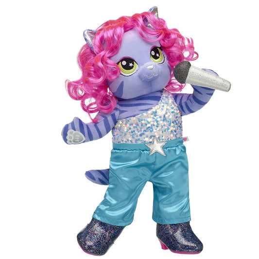 Honey Girls Teegan Tiger Pink Hair Plush Toy Gift Set - US 5169