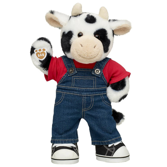 Cuddly Cow Stuffed Animal Overalls Gift Set | Build-A-Bear® - US 3375