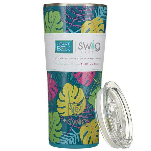 22 oz. Swig Life Palm Leaf Insulated Tumbler | Build-A-Bear® - US 6145