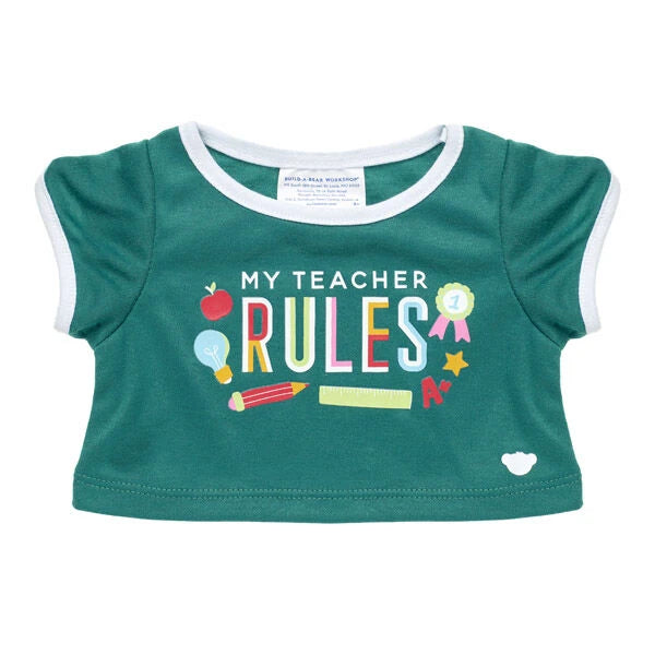 My Teacher Rules T-Shirt for Stuffed Animals | Build-A-Bear® - US 2137
